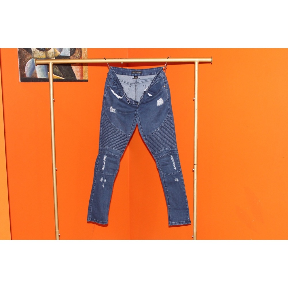 Traffic Jeans Wear Women's Size 9 Distressed Skinny Jeans Blue